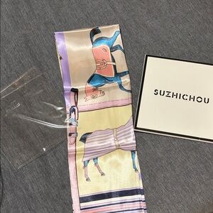 Colorful Horse Print Scarf